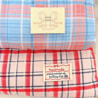 【即納】dreamy check quilting / チェック / cotton / キルティング［QU042］