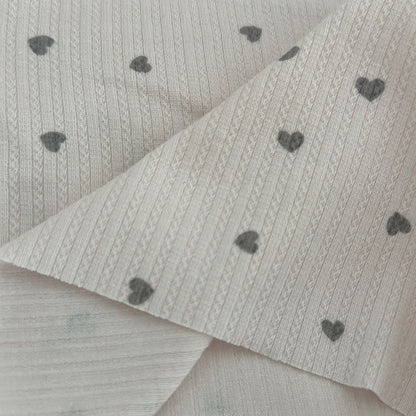 【即納】petite heart rib / リブニット / ハート［KN004］