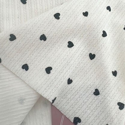 【即納】petite heart rib / リブニット / ハート［KN004］