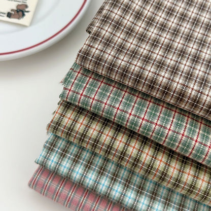 【即納新作】korea cafe check / コットン / チェック［CO058］