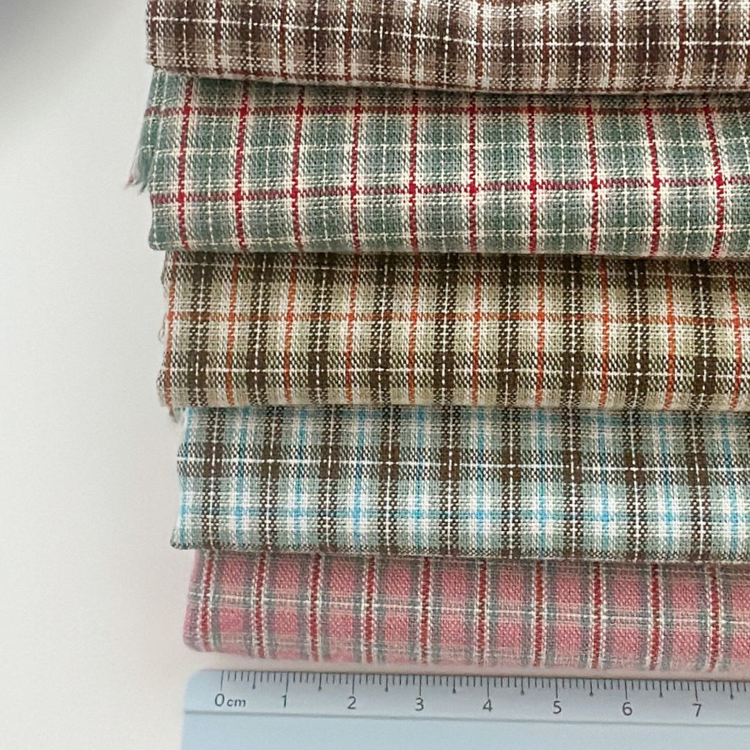 【即納新作】korea cafe check / コットン / チェック［CO058］