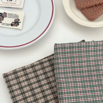 【即納新作】korea cafe check / コットン / チェック［CO058］