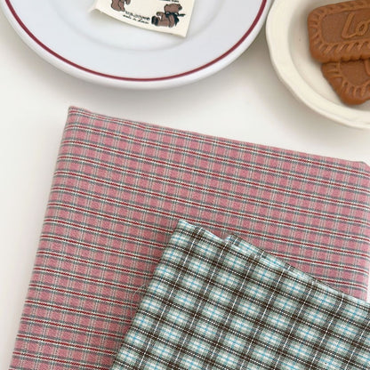 【即納新作】korea cafe check / コットン / チェック［CO058］