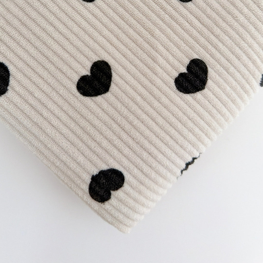 【即納】creamy heart corduroy / コーデュロイ / ハート［PO018］