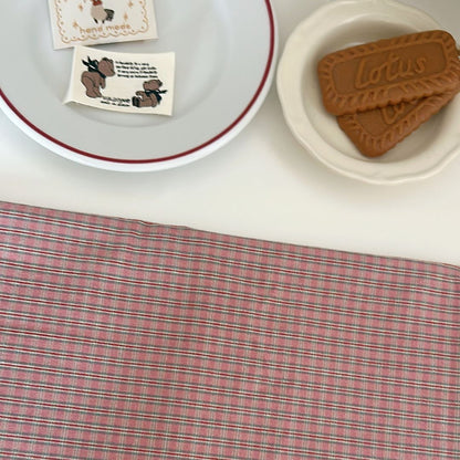 【即納新作】korea cafe check / コットン / チェック［CO058］