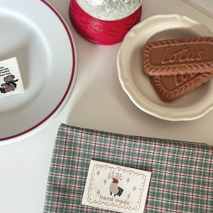 【即納新作】korea cafe check / コットン / チェック［CO058］