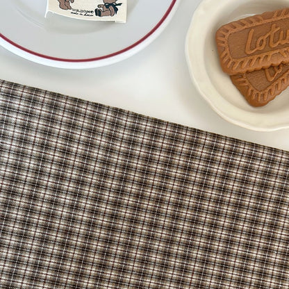 【即納新作】korea cafe check / コットン / チェック［CO058］