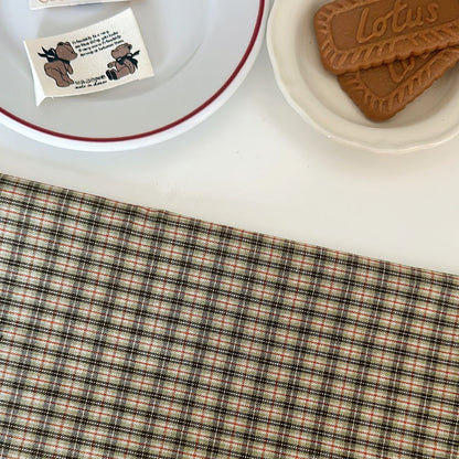 【即納新作】korea cafe check / コットン / チェック［CO058］