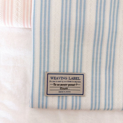 【即納】milky stripe lace / レース / ストライプ / コットン［CO073］
