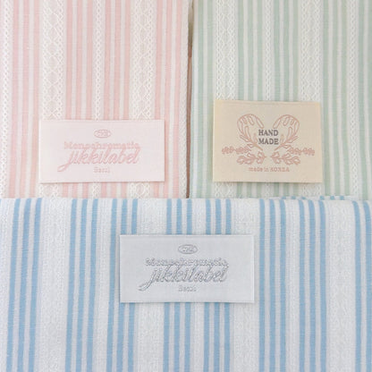 【即納】milky stripe lace / レース / ストライプ / コットン［CO073］