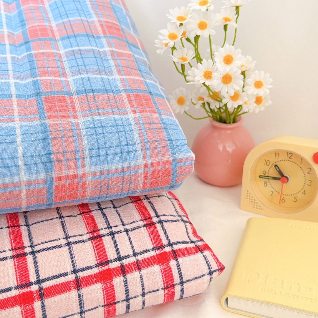 【即納】dreamy check quilting / チェック / cotton / キルティング［QU042］