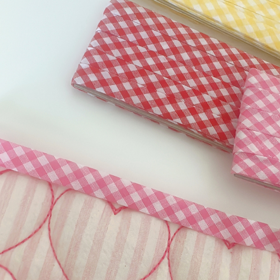 【即納】gingham check biastape［OT002］