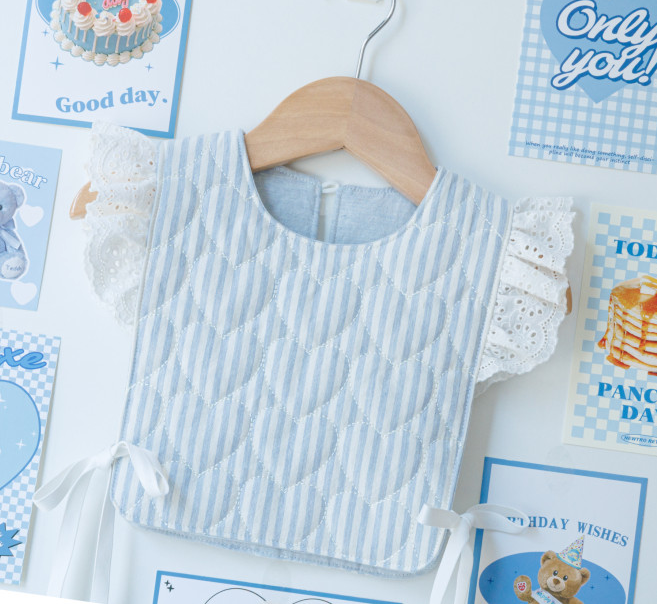 【即納】sugar stripe heart quilting / ストライプ / キルティング［QU016］