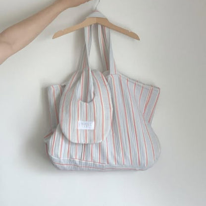 【新作即納】bagel stripe garze / コットン  / ガーゼ / ストライプ［CO020］