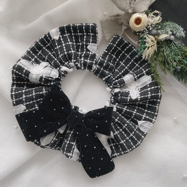 【即納】monotone ribbon tweed / リボン / ツイード［TW007］