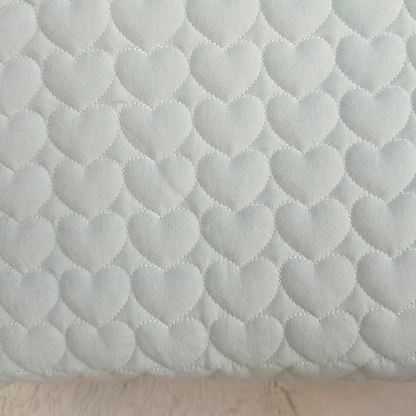 【即納】blue heart / キルティング / ハート / コットン［QU001］