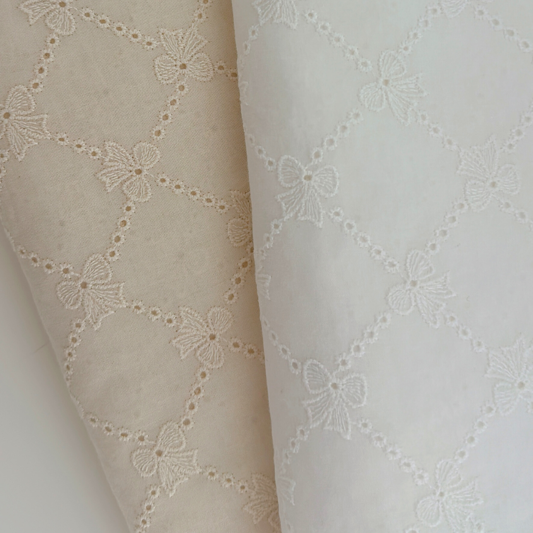 【即納】lattice ribbon embroidery / 刺繍 / コットン / リボン［EM009］