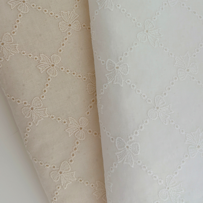 【即納】lattice ribbon embroidery / 刺繍 / コットン / リボン［EM009］