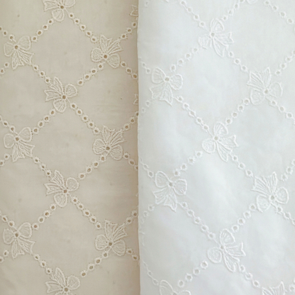 【即納】lattice ribbon embroidery / 刺繍 / コットン / リボン［EM009］