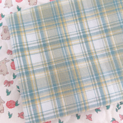 【即納】lemon mint check / コットン / チェック［CO068］