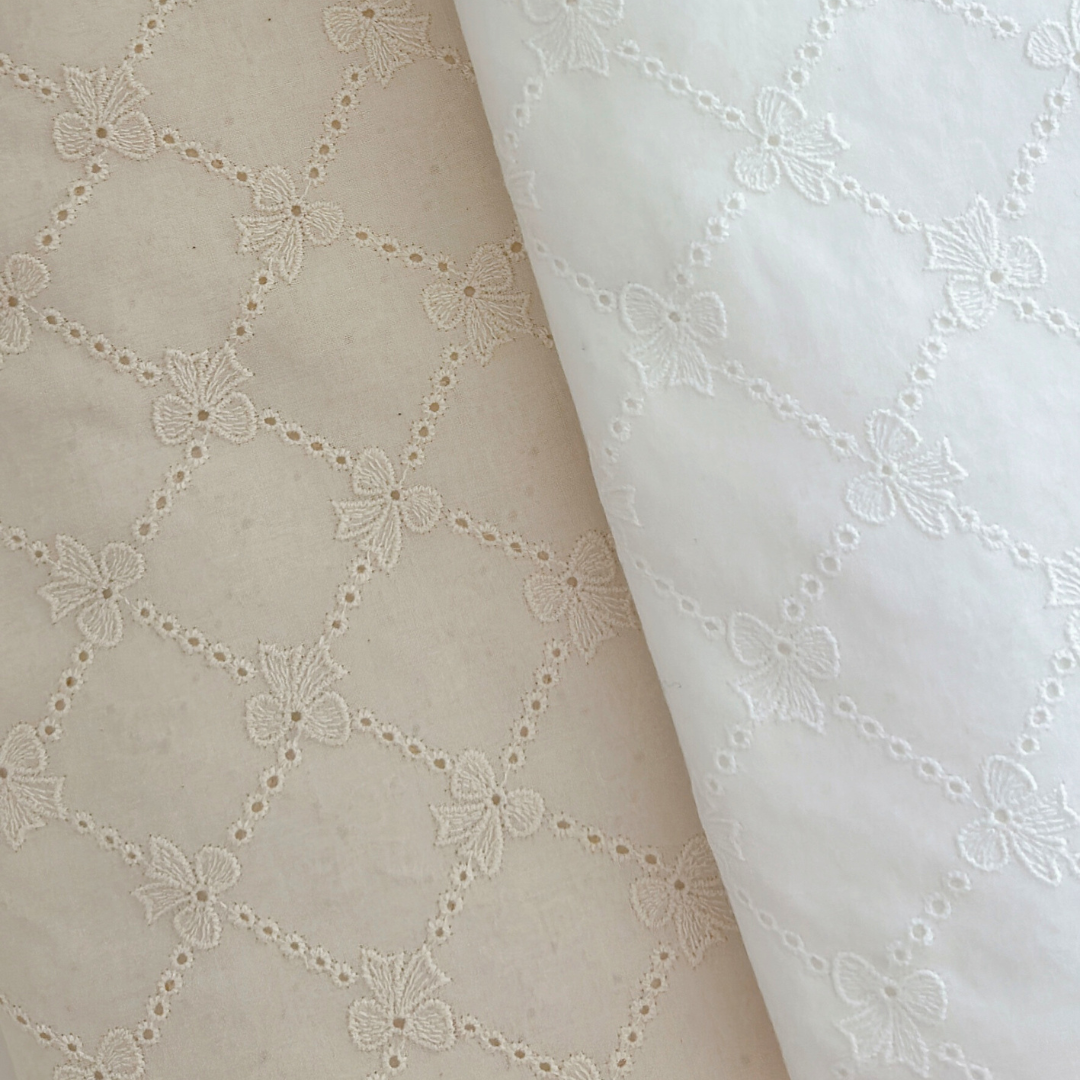 【即納】lattice ribbon embroidery / 刺繍 / コットン / リボン［EM009］