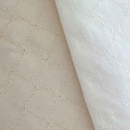 【即納】lattice ribbon embroidery / 刺繍 / コットン / リボン［EM009］