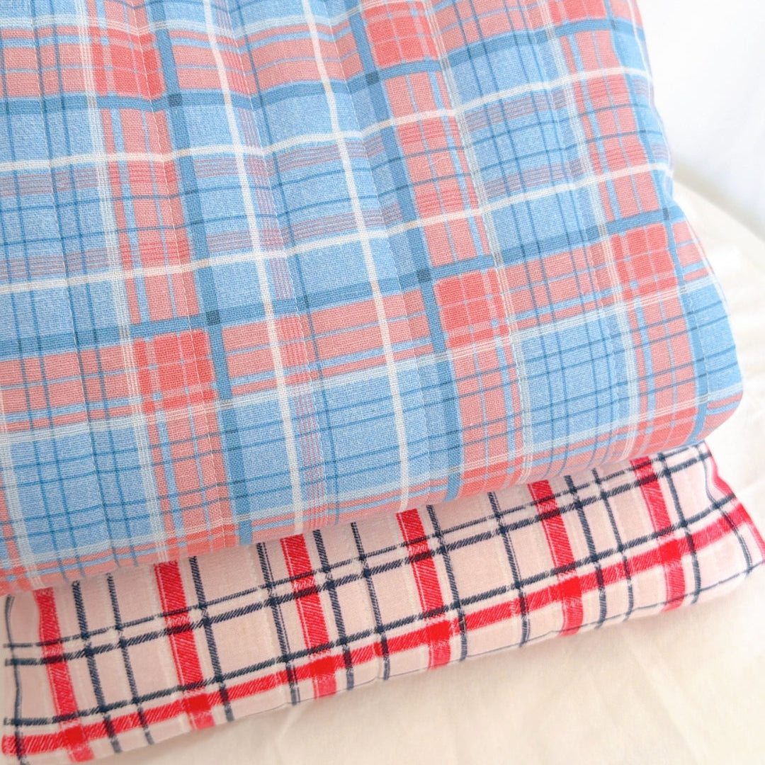 【即納】dreamy check quilting / チェック / cotton / キルティング［QU042］