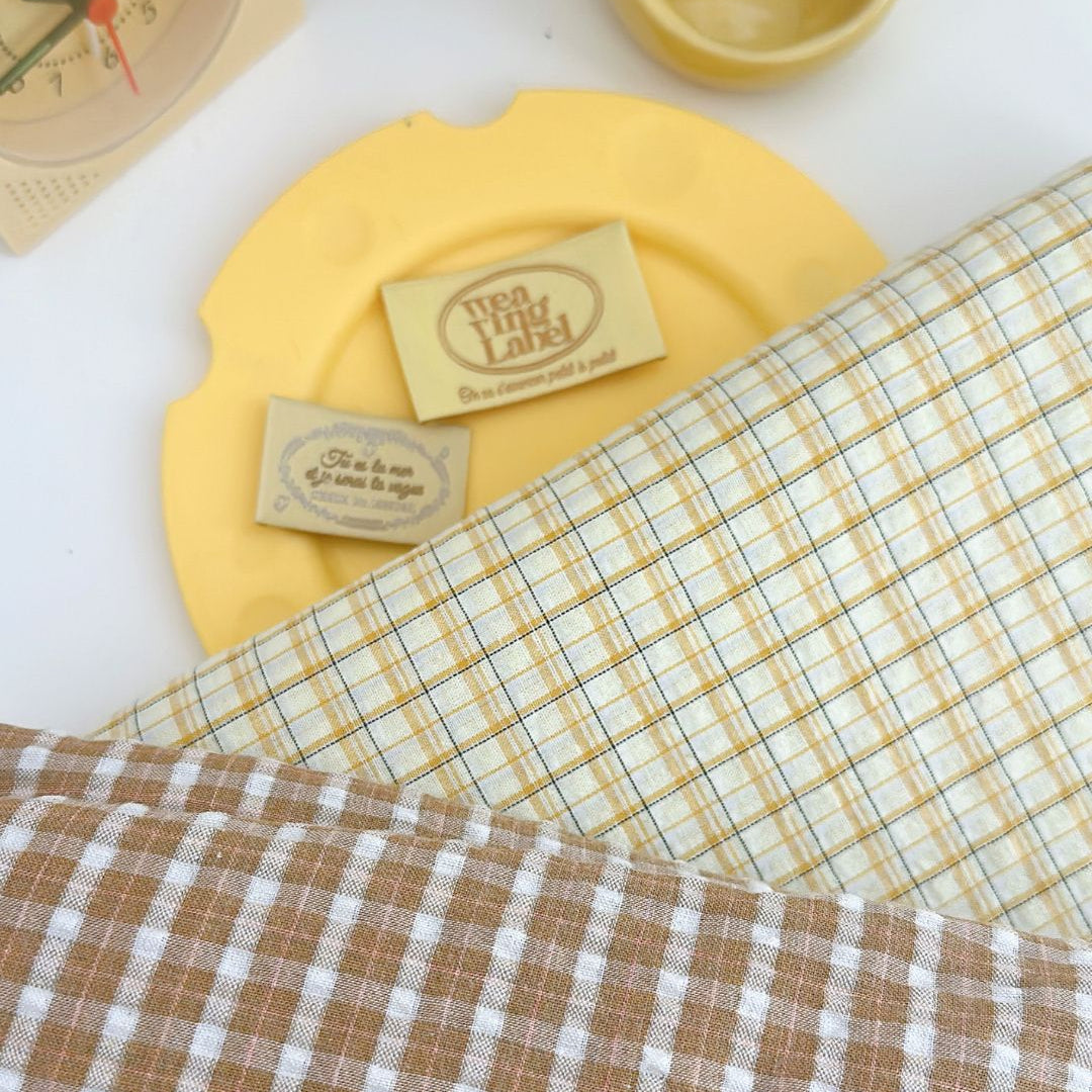 【🥨新作即納/予約🥨】butter mood series / チェック / イエロー［CO052］