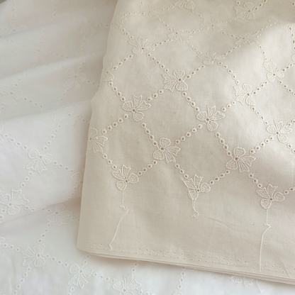 【即納】lattice ribbon embroidery / 刺繍 / コットン / リボン［EM009］