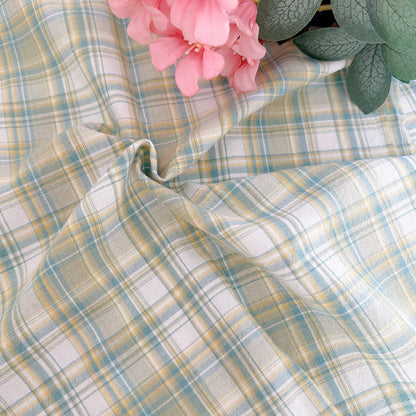 【即納】lemon mint check / コットン / チェック［CO068］