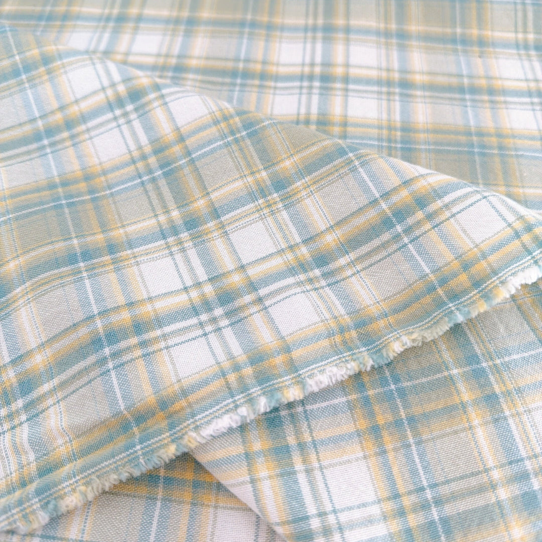 【即納】lemon mint check / コットン / チェック［CO068］