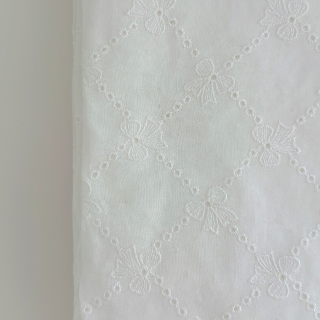 【即納】lattice ribbon embroidery / 刺繍 / コットン / リボン［EM009］