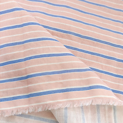 【即納】marine stripe garze / ガーゼ / スライプ / コットン［CO084］