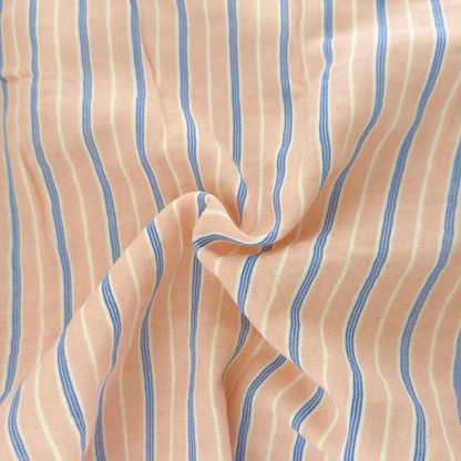 【即納】marine stripe garze / ガーゼ / スライプ / コットン［CO084］
