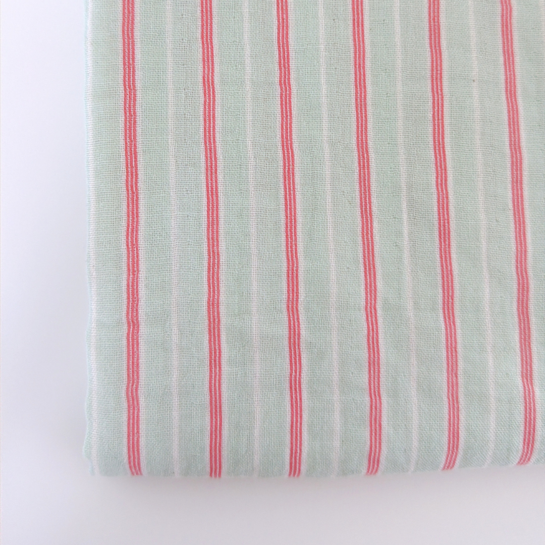 【即納】marine stripe garze / ガーゼ / スライプ / コットン［CO084］