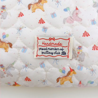 【新作SALE🐎💕】merry pony quilting / うま / ポニー / キルティング［QU047］