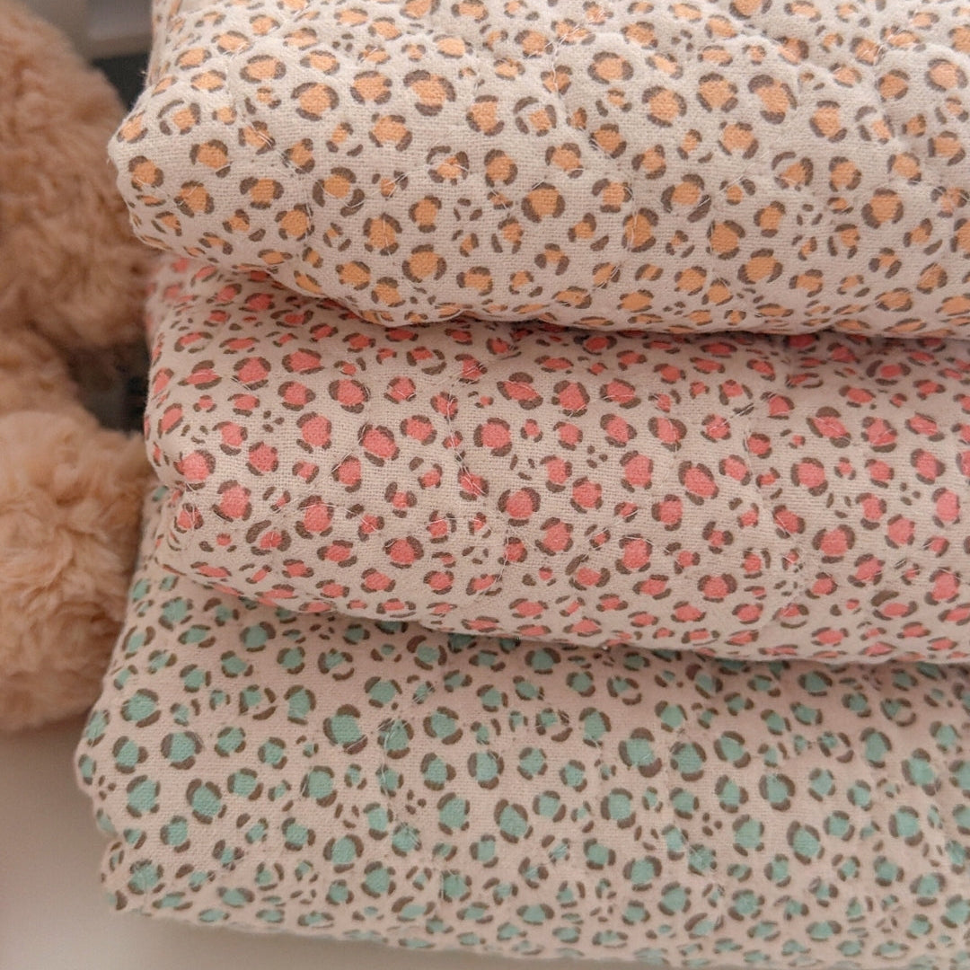 【即納】sweet leopard quilting / アニマル / レオパード / キルティング［QU031］