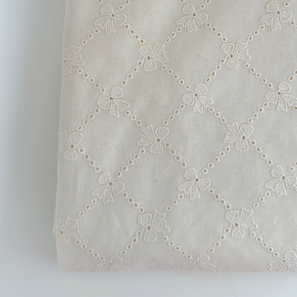 【即納】lattice ribbon embroidery / 刺繍 / コットン / リボン［EM009］