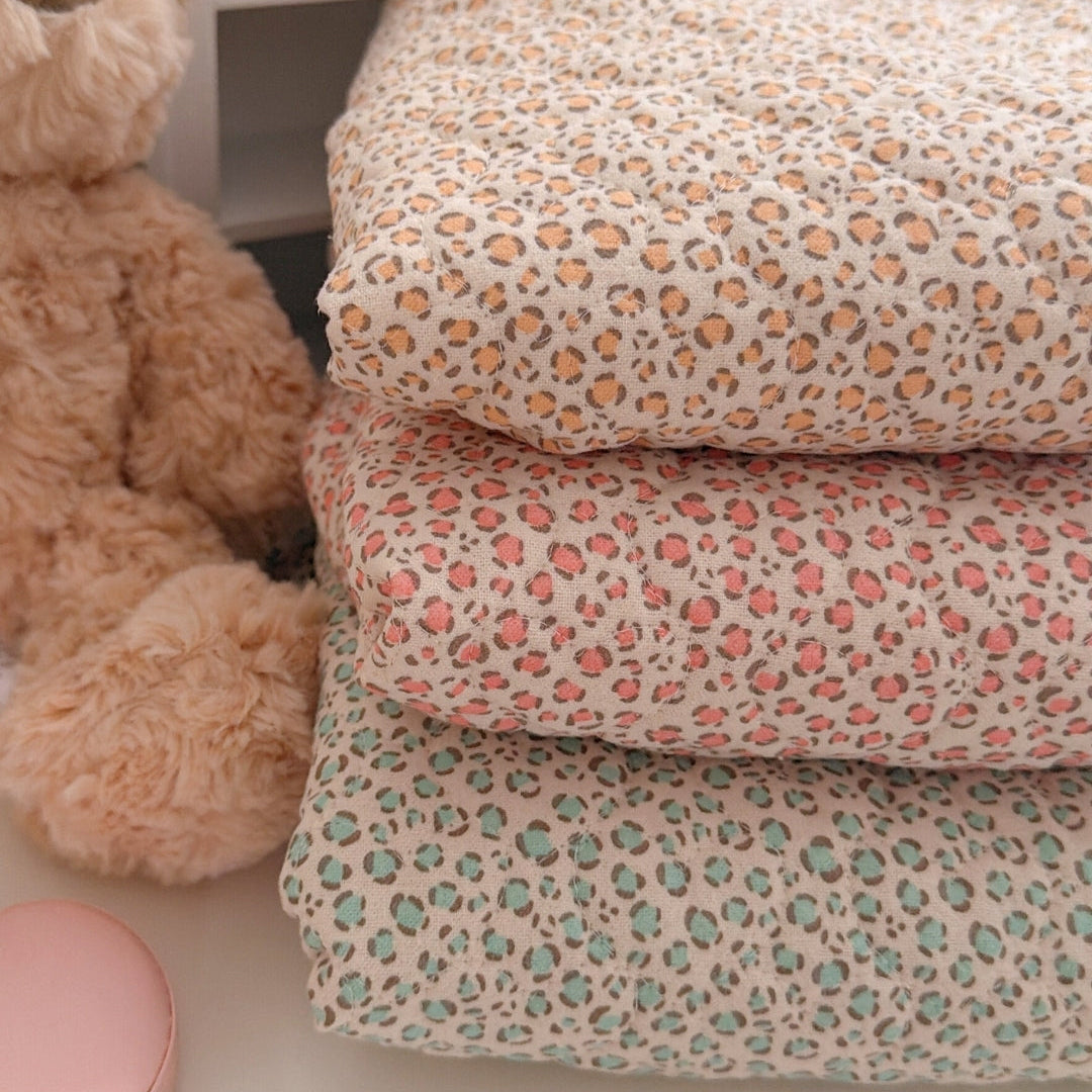 【即納】sweet leopard quilting / アニマル / レオパード / キルティング［QU031］