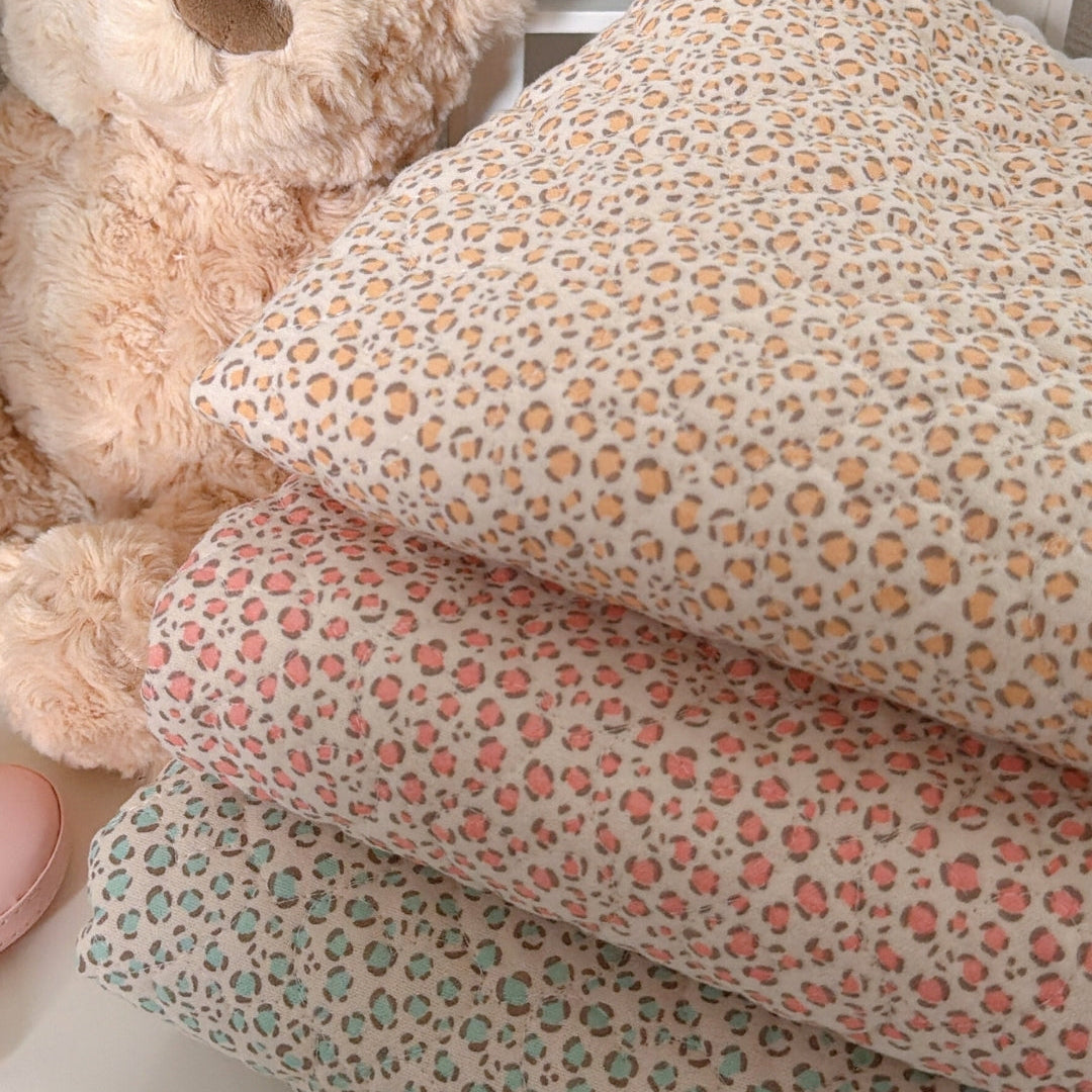 【即納】sweet leopard quilting / アニマル / レオパード / キルティング［QU031］