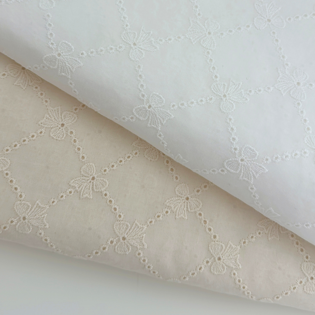 【即納】lattice ribbon embroidery / 刺繍 / コットン / リボン［EM009］