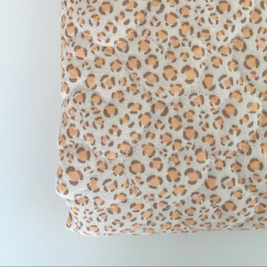 【即納】sweet leopard quilting / アニマル / レオパード / キルティング［QU031］