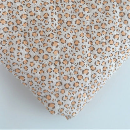 【即納】sweet leopard quilting / アニマル / レオパード / キルティング［QU031］