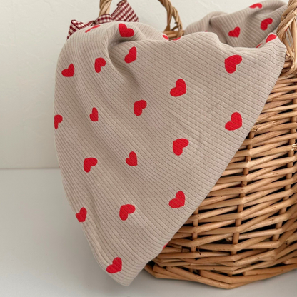 【即納】heart rib knit / リブニット  / ハート［KN001］