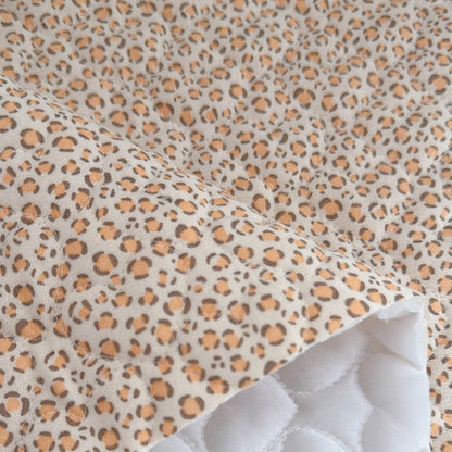 【即納】sweet leopard quilting / アニマル / レオパード / キルティング［QU031］