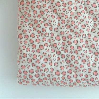 【即納】sweet leopard quilting / アニマル / レオパード / キルティング［QU031］