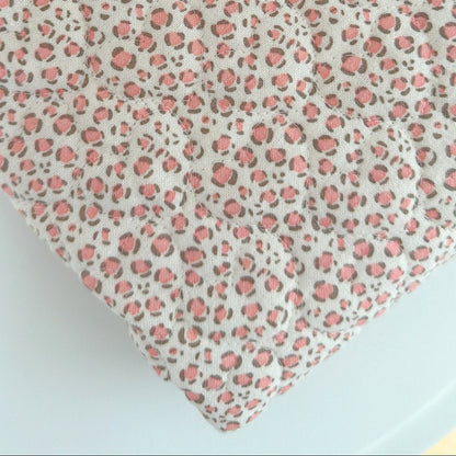 【即納】sweet leopard quilting / アニマル / レオパード / キルティング［QU031］