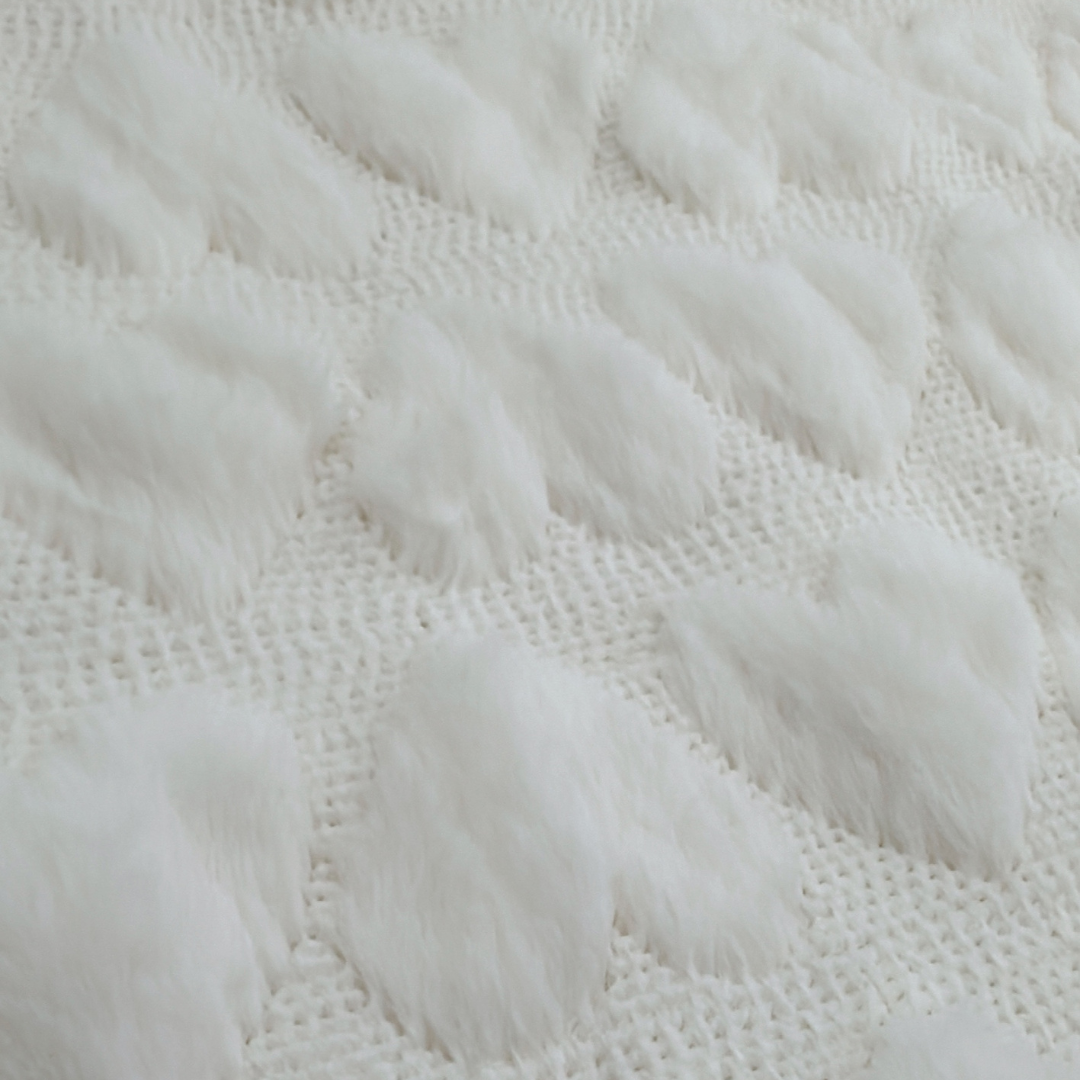 【予約】marshmallow heart / ハート / ファー［PO012］