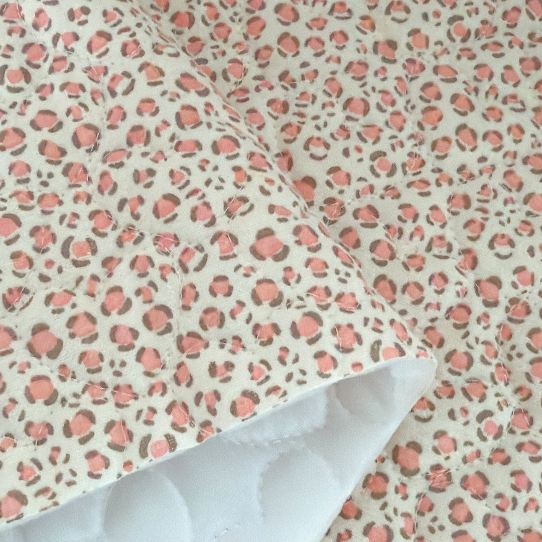 【即納】sweet leopard quilting / アニマル / レオパード / キルティング［QU031］