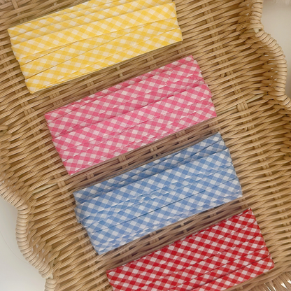 【即納】gingham check biastape［OT002］